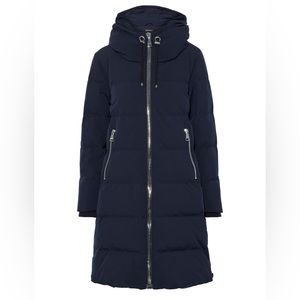 DKNY • Women's Quilted Shell Hooded Coat • Blue